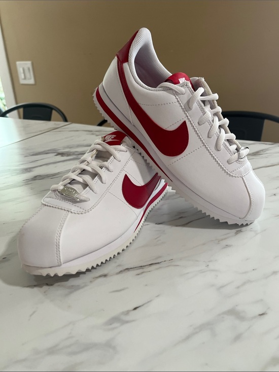 Nike Other - Nike Cortez Leather Sneakers - White/Red